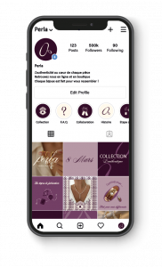 Refonte feed instagram marque de bijoux