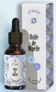 mockup packaging et étiquette huile de nigelle