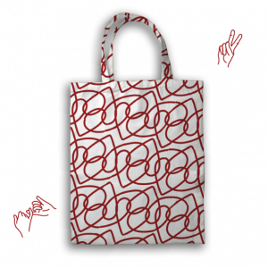 design d'un mockup de sac et petites illustrations